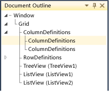 Document Outline window