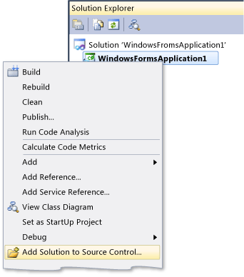 Add new Windows Form project