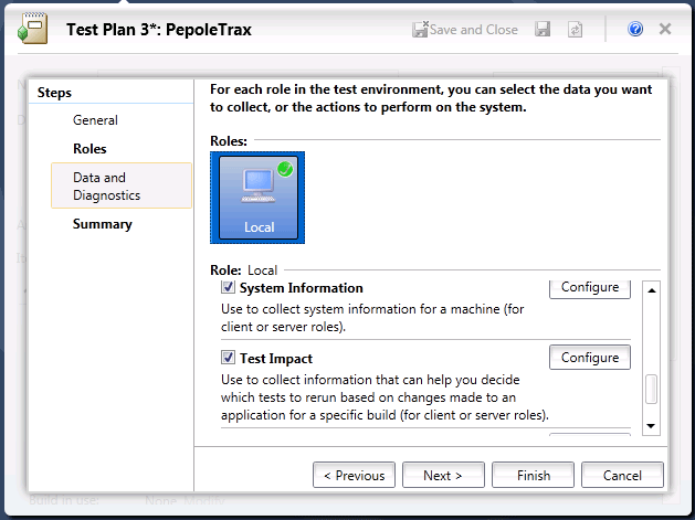 Enable Test Impact Analysis in a Test Setting