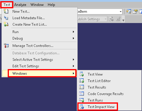 Finding Test Impact View