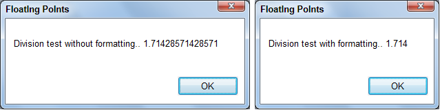 Floating Points windows