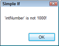 intNumber is not 1000!