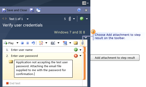 Attaching a document in Test Runner