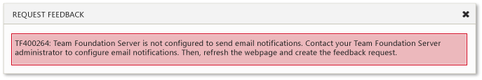 Email notifications are not configured
