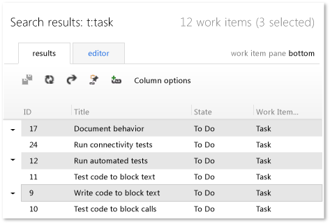 Bulk modify select tasks (TWA)