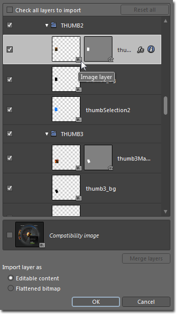 Import Adobe Photoshop File Image Layer