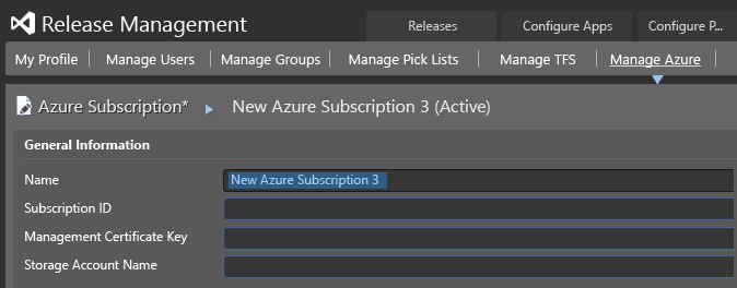 Azure subscription