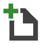 Modern-style add document icon, designed correctly