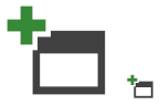 Modern-style add window icon, designed correctly