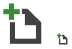 Icon with glyph placed near its top-left corner