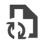 Modern-style refresh icon, designed incorrectly