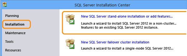 New installation of SQL Server