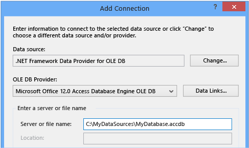 OLE DB Provider Microsoft Office 12.0 Access