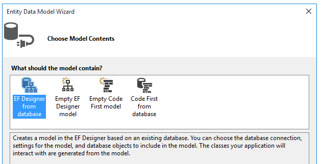 EF Model from Database