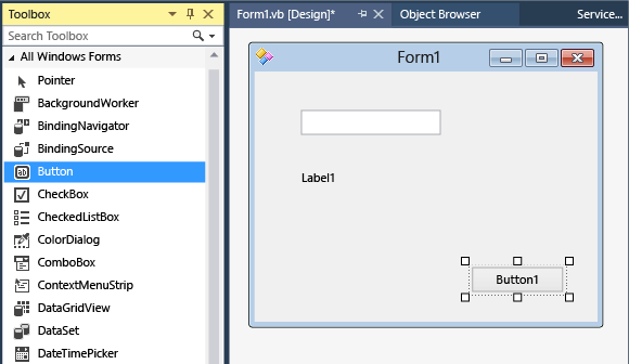 Adding controls to the form