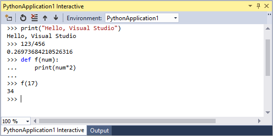 Python interactive window with statement continuation