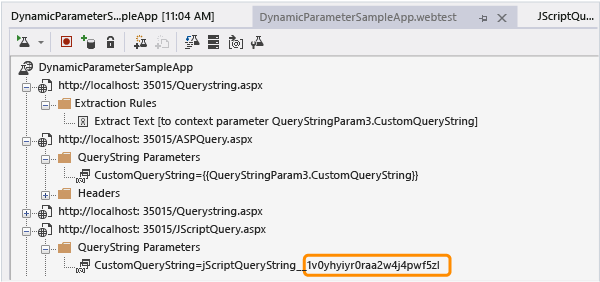 Suspected dynamic parameter in CustomQueryString
