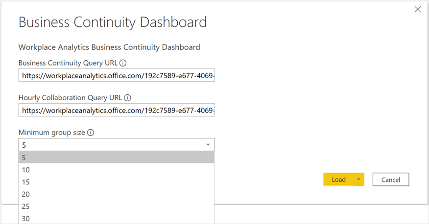 Query URLs for Power BI.