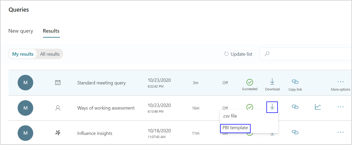 Download the Power BI Ways of working assessment template.