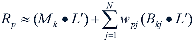 PRT rendering equation