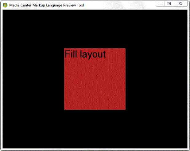 An example of Fill layout.