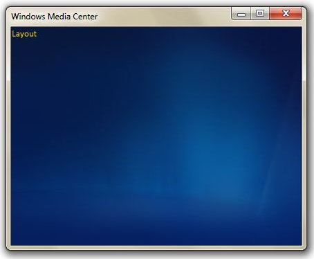  Sample code in an installed Windows Media Center application