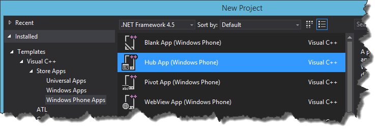 New Windows Phone Application