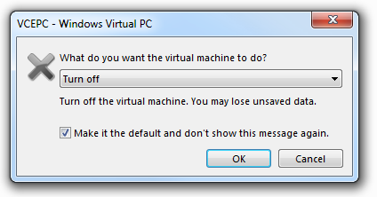 Closing the Virtual PC Console