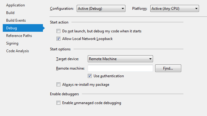 choosing the remote device in c# or vb