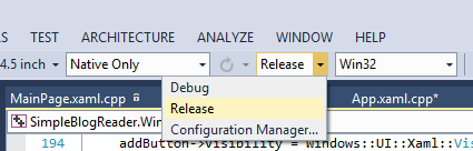 VS 2013 Release Build C++