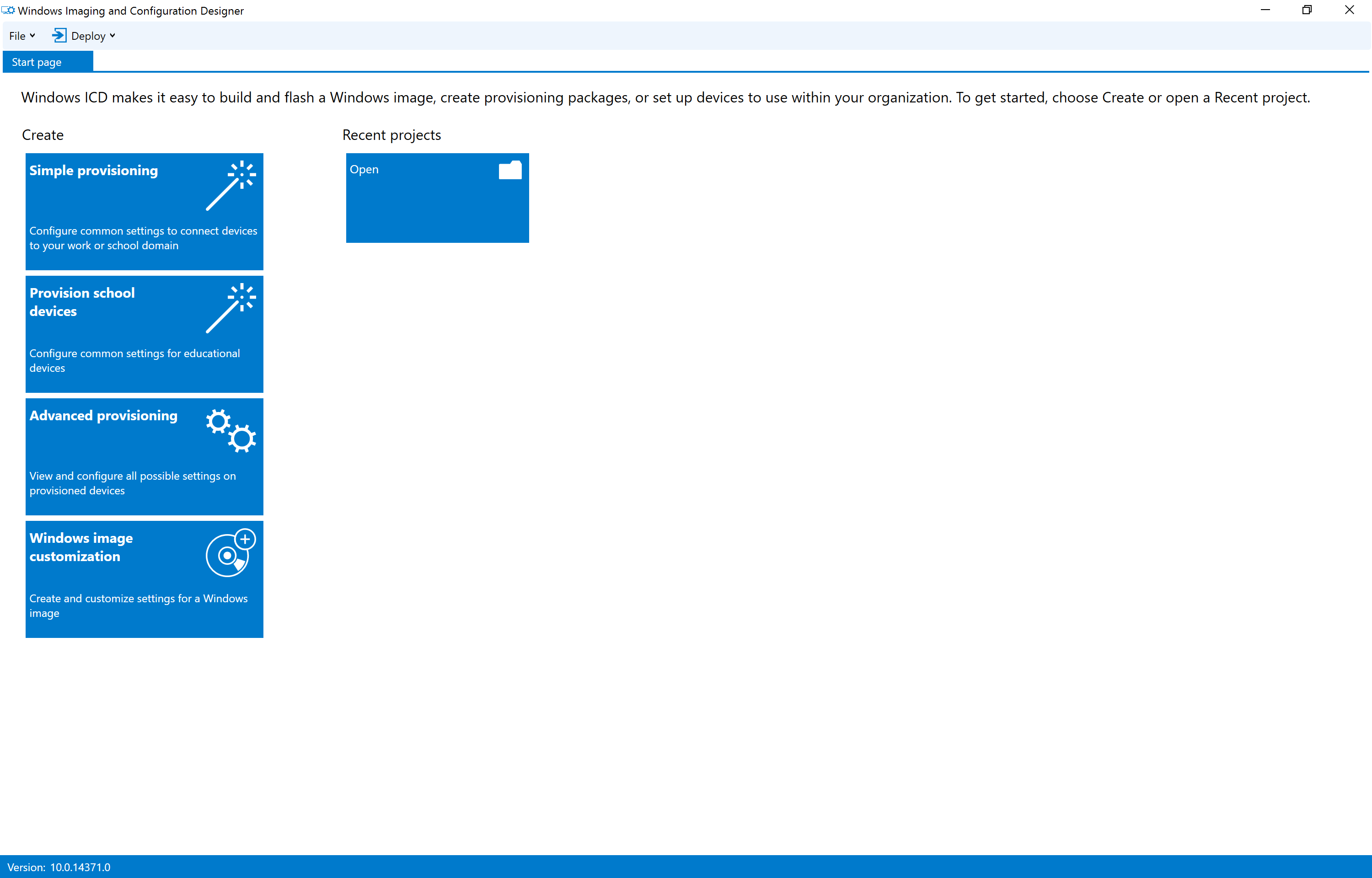 Windows Imaging and Configuration Designer