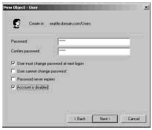 Figure 8-10: Configure the user's password.