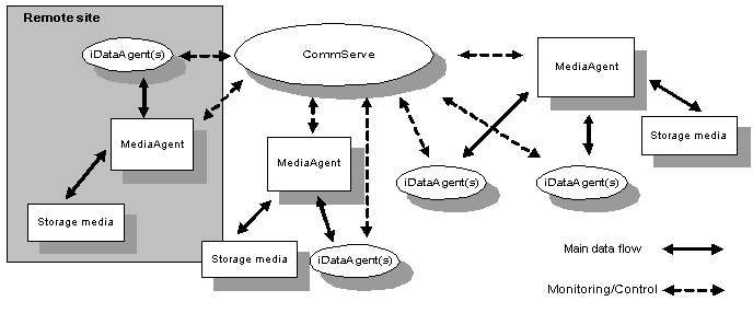 Figure 1.5: Management control over local and remote storage