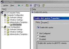 Figure 4: Example of using the POLICY component for Group Policy.