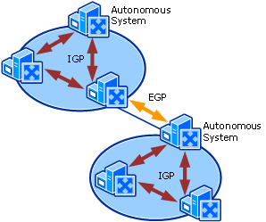 Autonomous systems usage of IGPs and EGPs