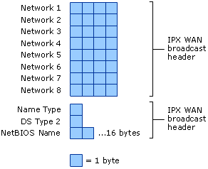 IPX Packet Header Structure for NetBIOS over IPX