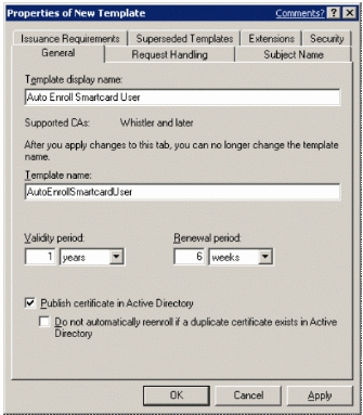 Figure 2: Naming the template