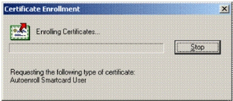 Figure 12: Enrolling certificates