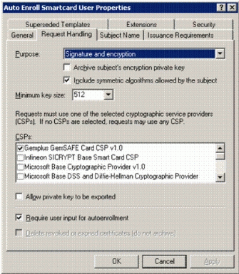 Figure 21: Enabling the warning feature for when autoenrollment fails