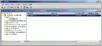 Figure 12: . Working with the file recovery certificate