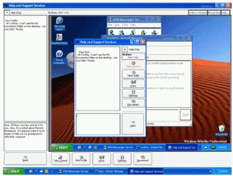 Figure 12: Remote Assistance provides interactive, real-time support.