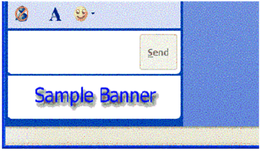 Figure 4 Conversation window banner example