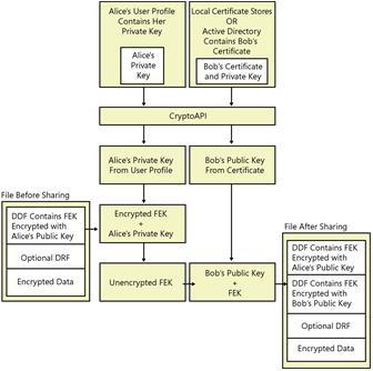 Figure 18-7 Sharing an encrypted file