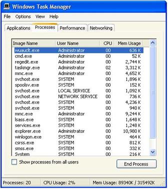 Figure 29-2 Task Manager