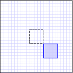 Transform rectangle to new position.