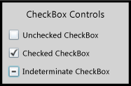 Silverlight CheckBox controls