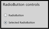 RadioButton controls.