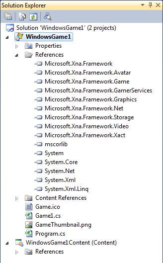 Bb203928.UsingXNA_SolutionExplorer_Windows_Game(en-us,XNAGameStudio.41).png