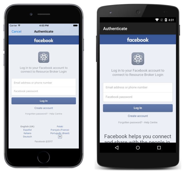 Facebook Login