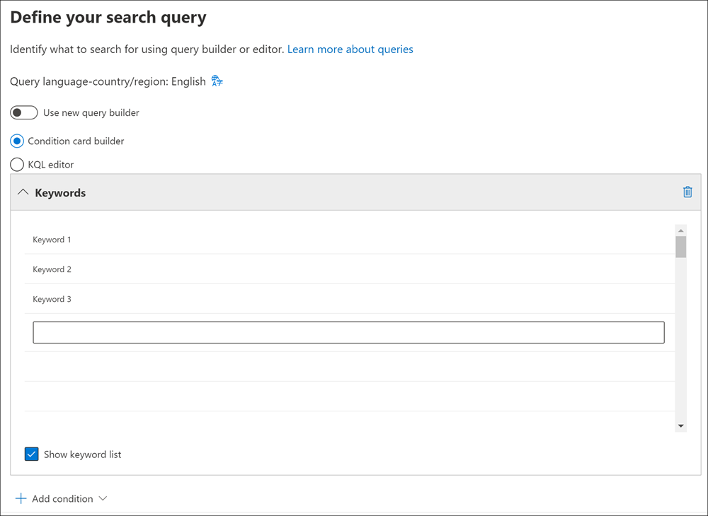 Search collections